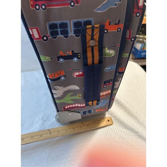 Pottery barn kids boys travel bag vehicle print rollers handle - Picture 7 of 15